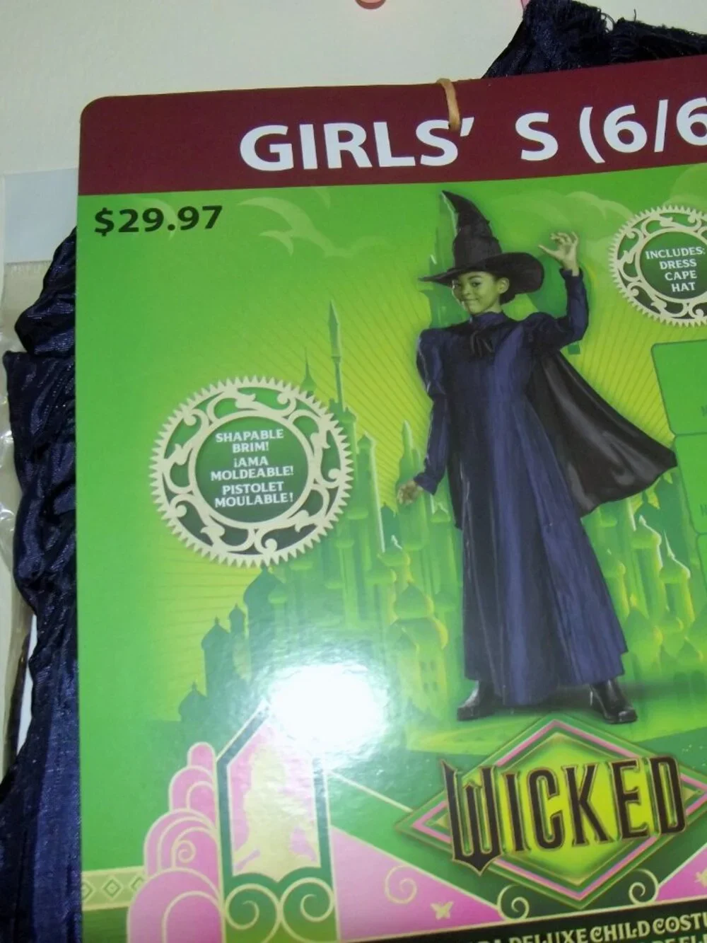 Wicked Girls Halloween Costume SZ Small---NWT